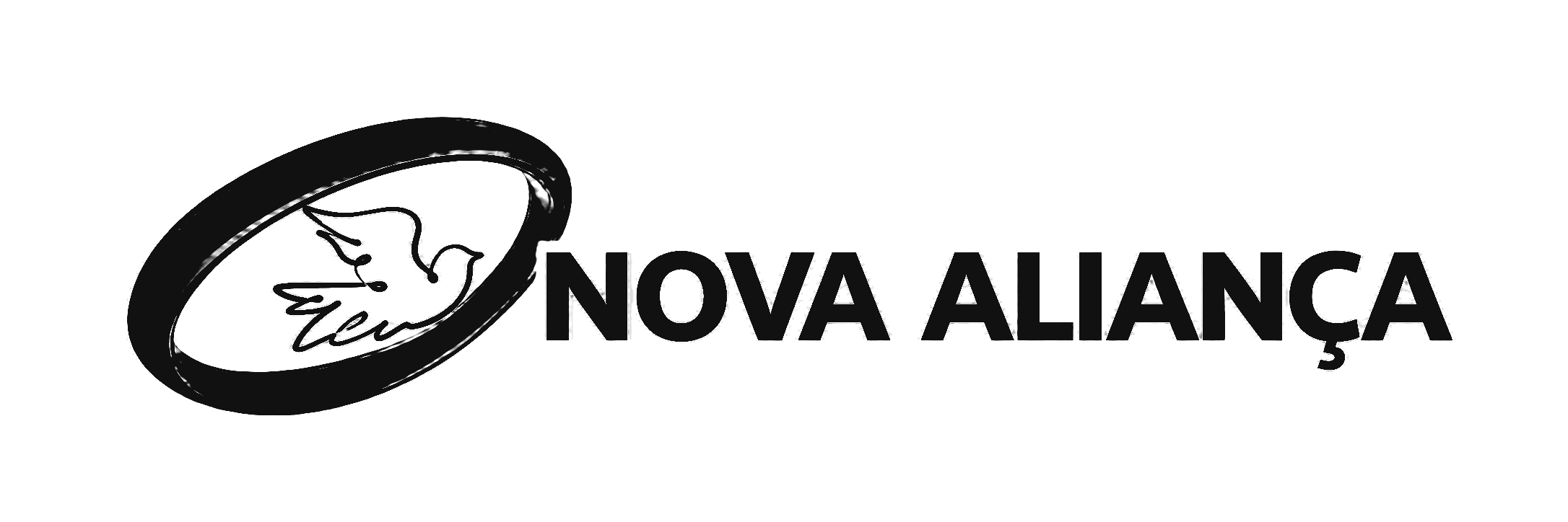 Logo horizontal monocromático preto